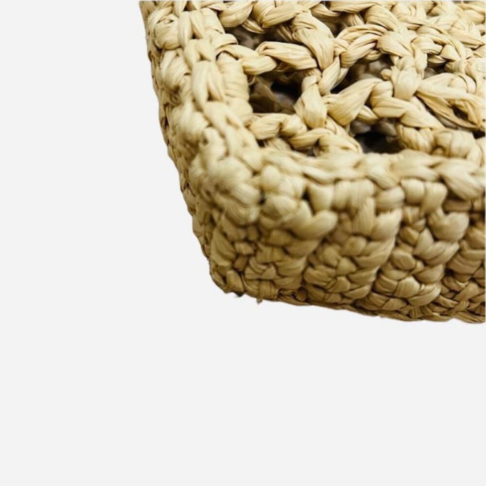 💎BRAND NEW PRADA NATURAL CROCHET RAFFIA TOTE SHOULDER BAG AUTHENTIC💎 - Picture 3 of 6